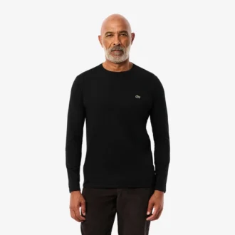 Camiseta de manga larga de algodón Pima para hombre