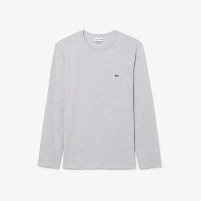 Camiseta de manga larga de algodón Pima para hombre