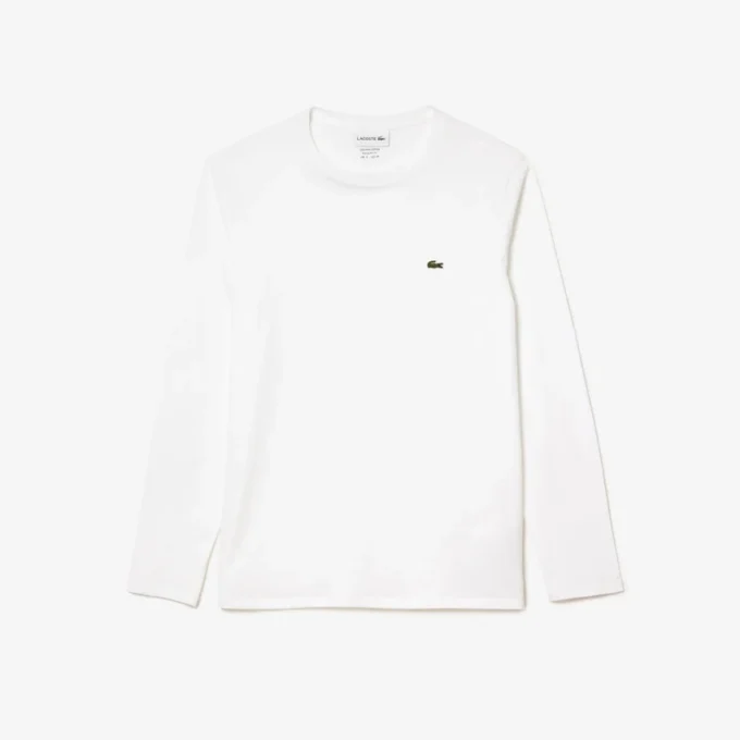 Camiseta de manga larga de algodón Pima para hombre