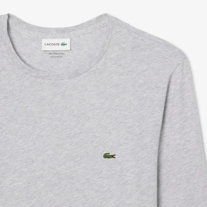 Camiseta de manga larga de algodón Pima para hombre