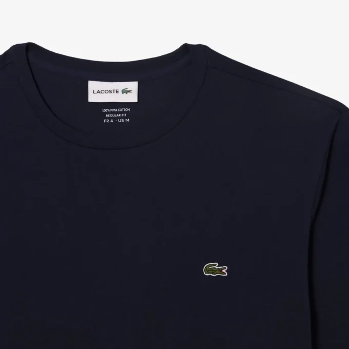Camiseta de manga larga de algodón Pima para hombre