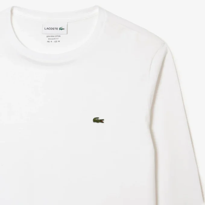 Camiseta de manga larga de algodón Pima para hombre