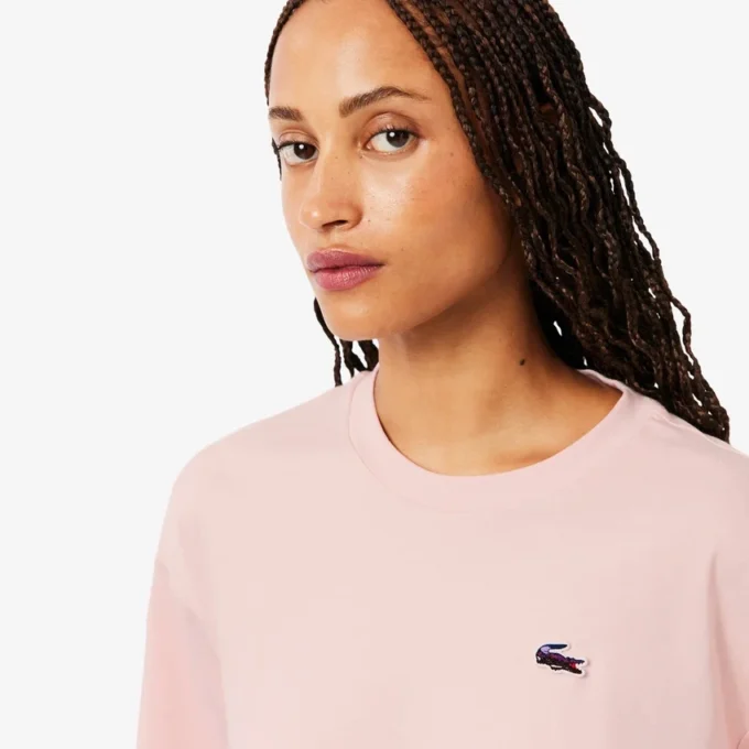 Camiseta de mujer de corte holgado con cocodrilo Landscape