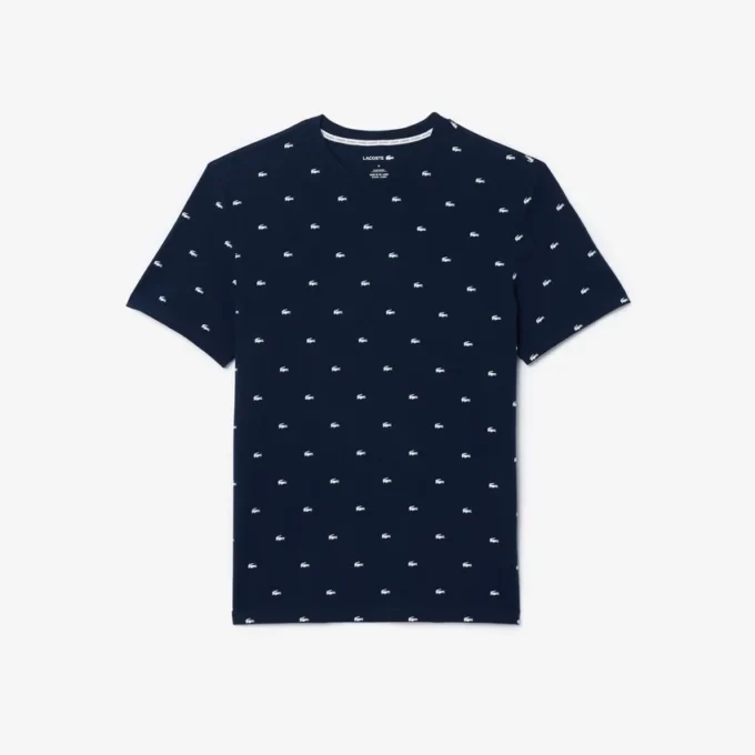 Camiseta de pijama con estampado de cocodrilo para hombre