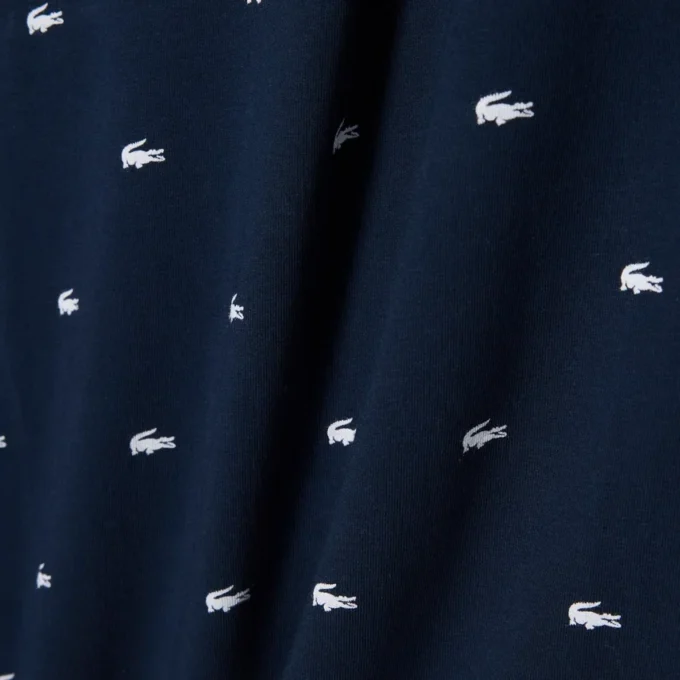 Camiseta de pijama con estampado de cocodrilo para hombre