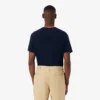 Camiseta de pijama de cuello contrastado para hombre