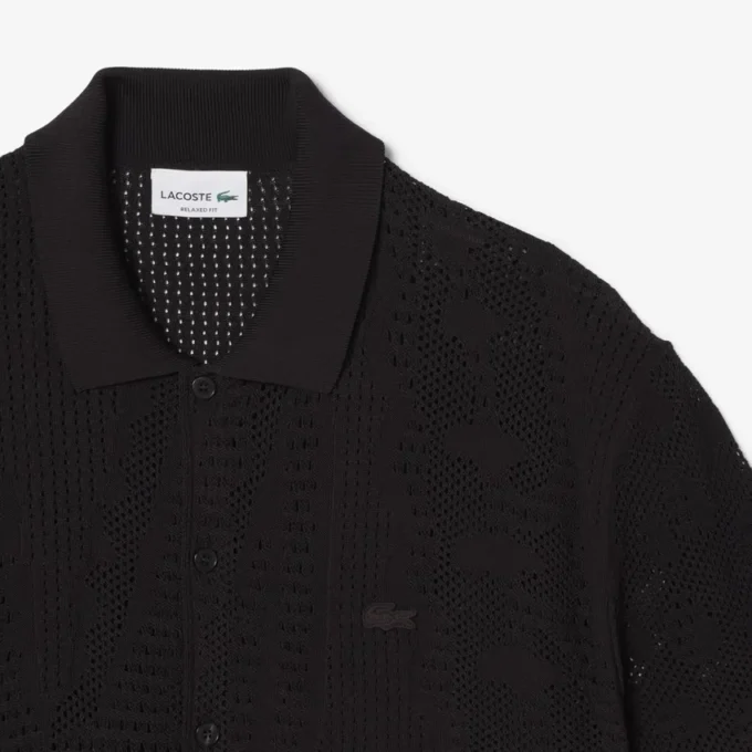 Camiseta de punto con cocodrilo