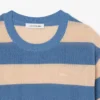 Camiseta de punto de malla a rayas