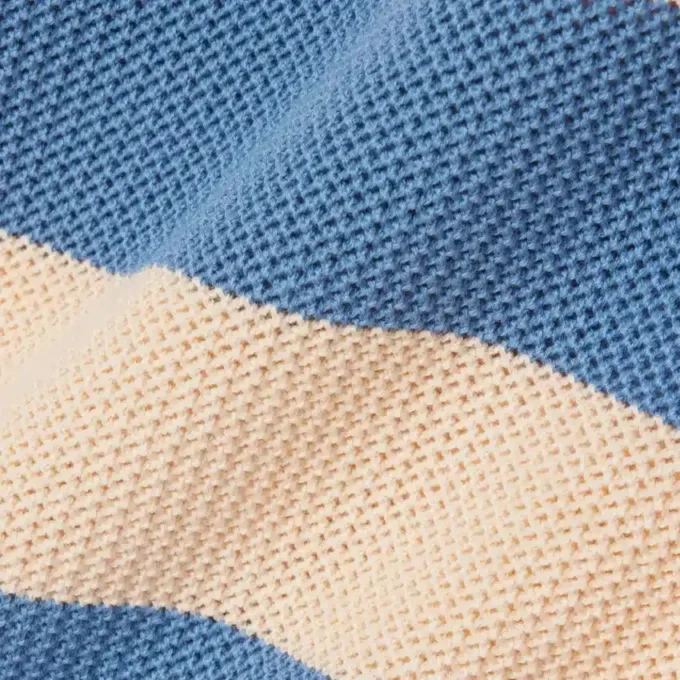 Camiseta de punto de malla a rayas
