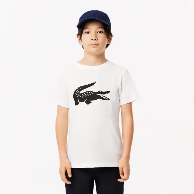 Camiseta de tenis técnica de algodón oversize para niño