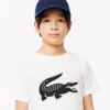 Camiseta de tenis técnica de algodón oversize para niño
