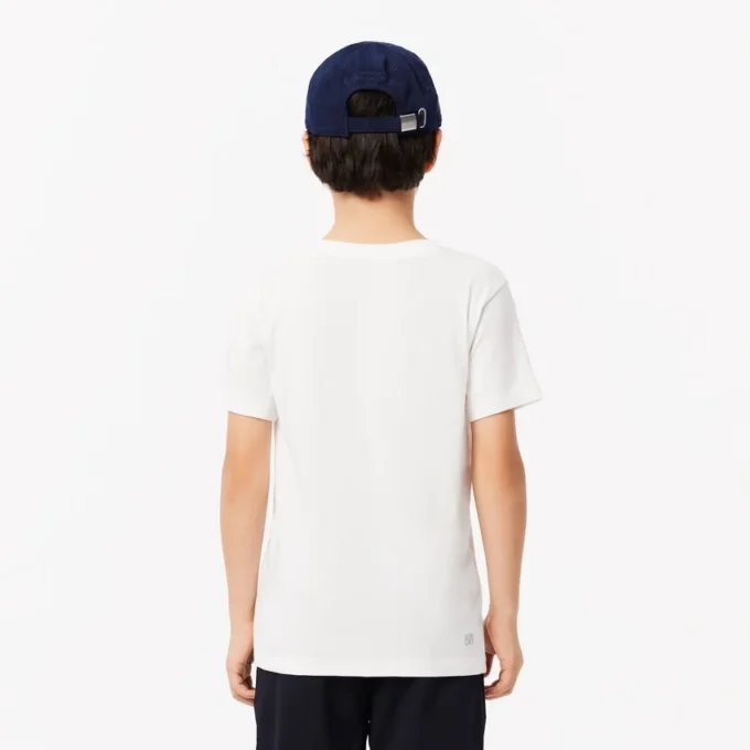 Camiseta de tenis técnica de algodón oversize para niño
