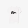 Camiseta de tenis técnica de algodón oversize para niño