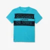 Camiseta deportiva de algodón estampada para hombre