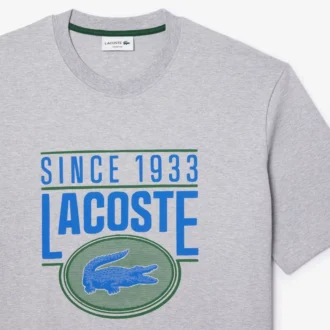 Camiseta estampada de algodón grueso de corte holgado para hombre