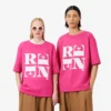Camiseta gráfica de satén Runway