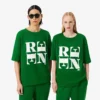 Camiseta gráfica de satén Runway