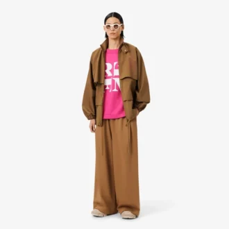 Camiseta gráfica de satén Runway