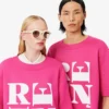 Camiseta gráfica de satén Runway