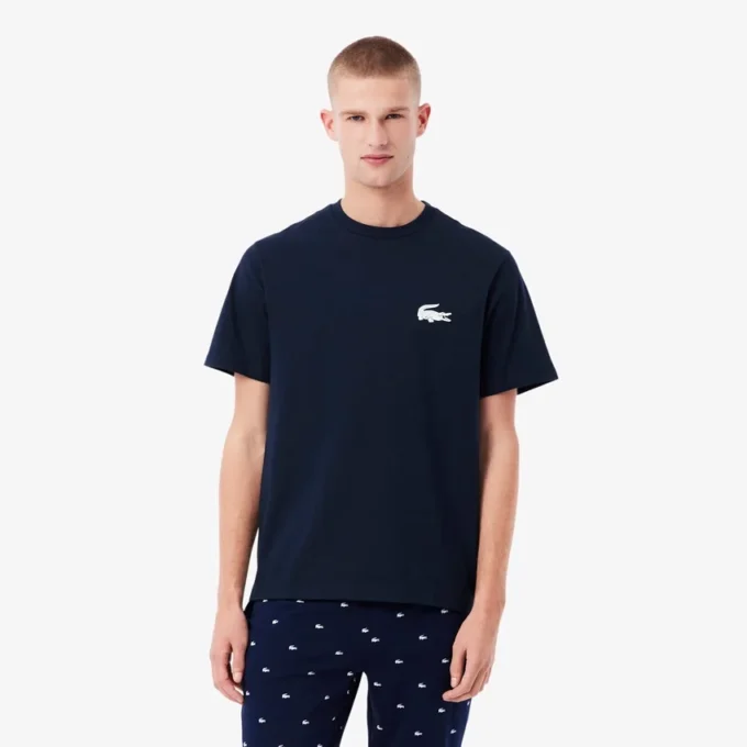 Camiseta interior de algodón con estampado de cocodrilo para hombre