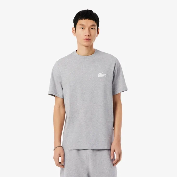 Camiseta interior de algodón con estampado de cocodrilo para hombre