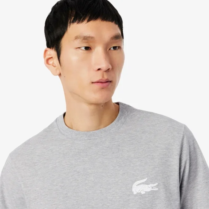 Camiseta interior de algodón con estampado de cocodrilo para hombre