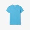 Camiseta ligera de cuello en V de algodón Pima para hombre