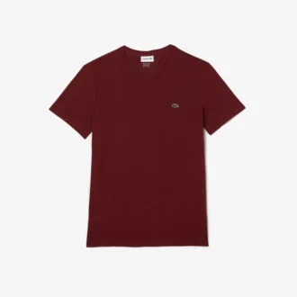 Camiseta ligera de cuello en V de algodón Pima para hombre