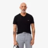 Camiseta ligera de cuello en V de algodón Pima para hombre