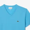 Camiseta ligera de cuello en V de algodón Pima para hombre