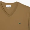 Camiseta ligera de cuello en V de algodón Pima para hombre