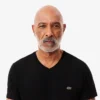 Camiseta ligera de cuello en V de algodón Pima para hombre