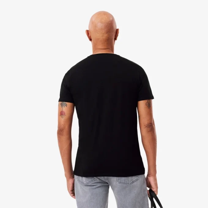 Camiseta ligera de cuello en V de algodón Pima para hombre