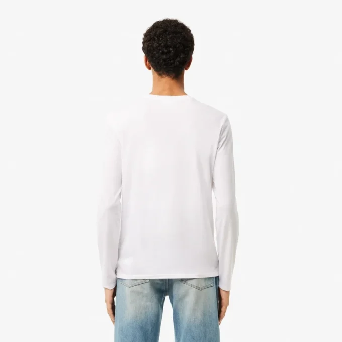 Camiseta ligera de cuello en V de algodón Pima para hombre