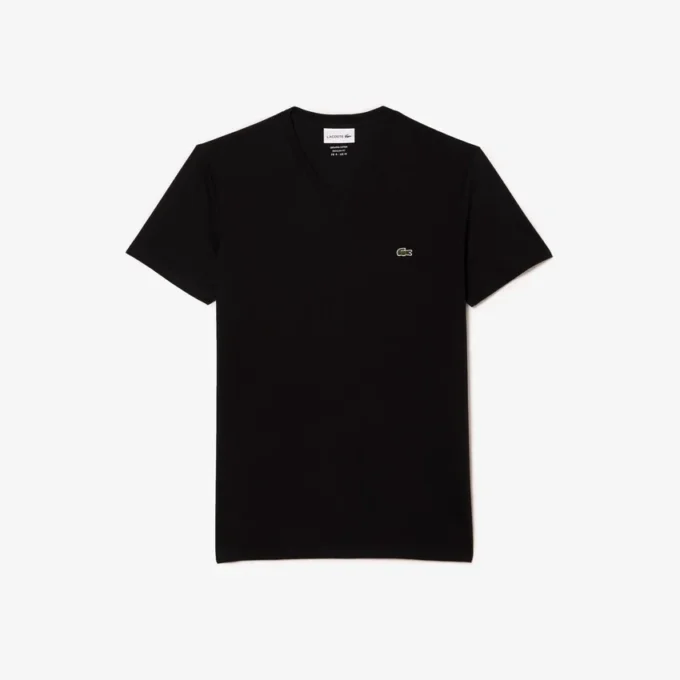 Camiseta ligera de cuello en V de algodón Pima para hombre
