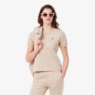 Camiseta Monogram de corte ajustado para mujer