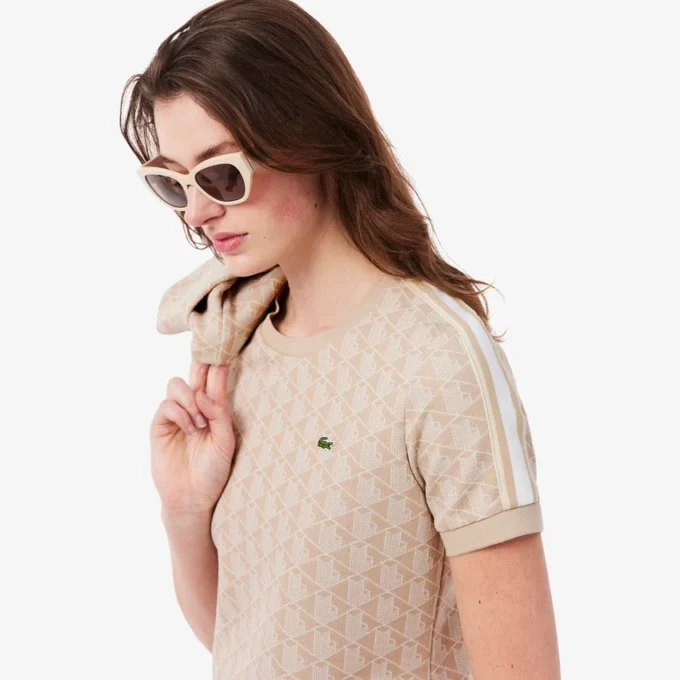 Camiseta Monogram de corte ajustado para mujer