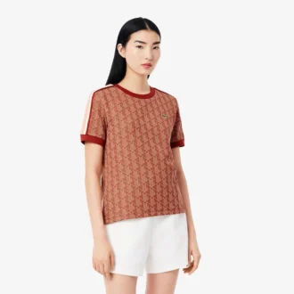 Camiseta Monogram de corte entallado para mujer