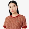 Camiseta Monogram de corte entallado para mujer