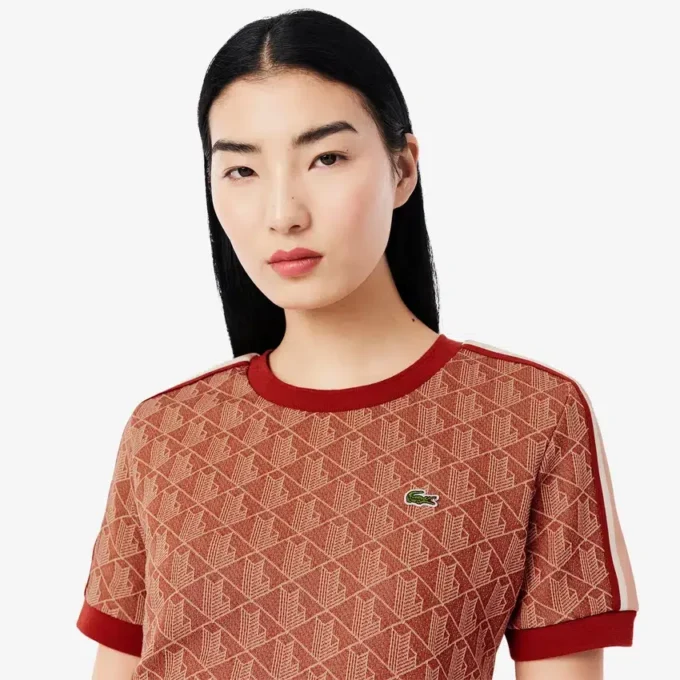Camiseta Monogram de corte entallado para mujer