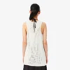Camiseta sin mangas de croché de malla