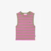 Camiseta sin mangas de rayas para niño