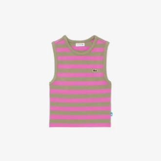 Camiseta sin mangas de rayas para niño