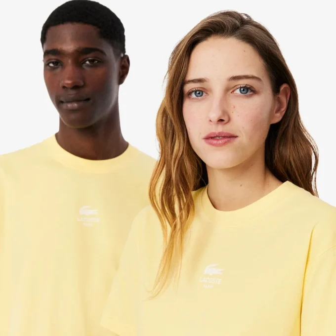 Camiseta unisex de algodón con estampado característico