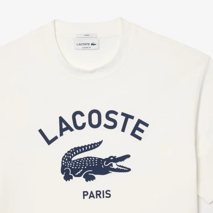 Camiseta unisex de algodón con estampado característico