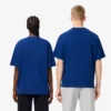 Camiseta unisex de corte holgado en algodón grueso con insignia