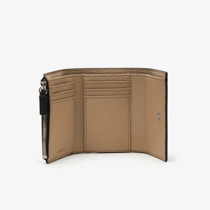 Cartera con solapa y cierre a presión Anna