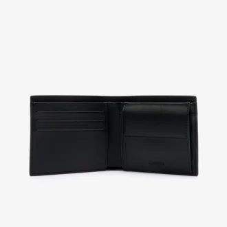 Cartera de cuero con monograma mediana