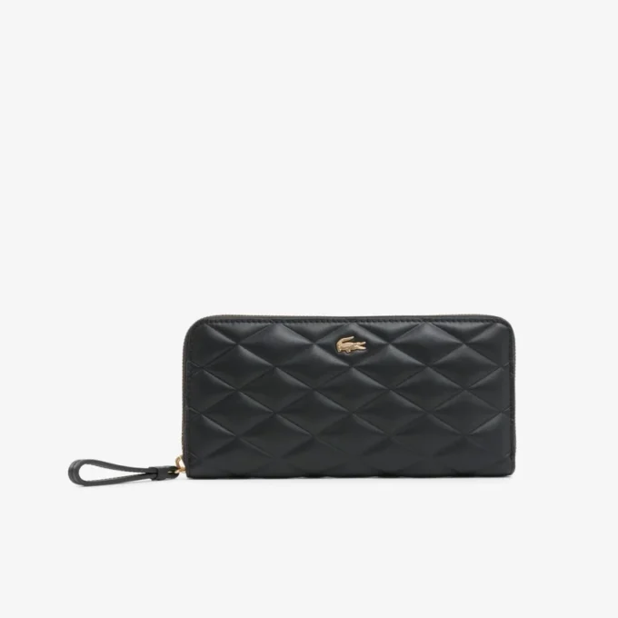 Cartera grande de piel Crocodelle
