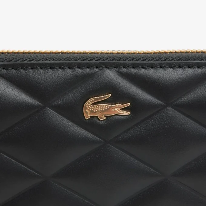 Cartera grande de piel Crocodelle